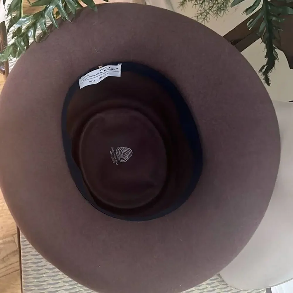 OSCAR‎ DE LA RENTA MILLINERY WOOL FELT HAT
